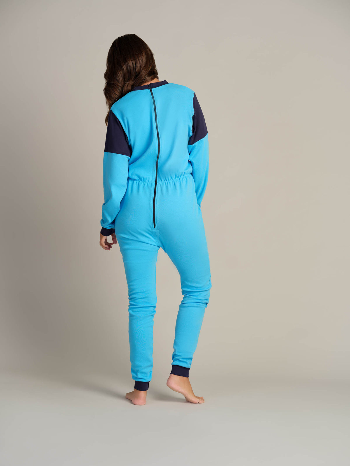 Hel drakt uten føtter, trikot, med glidelås bak (1010)