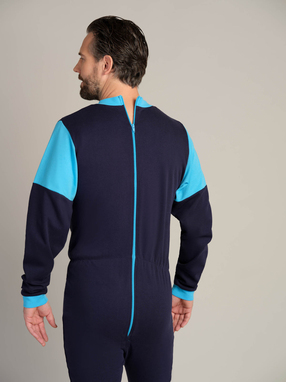 Hel drakt uten føtter, trikot, med glidelås bak (1010)