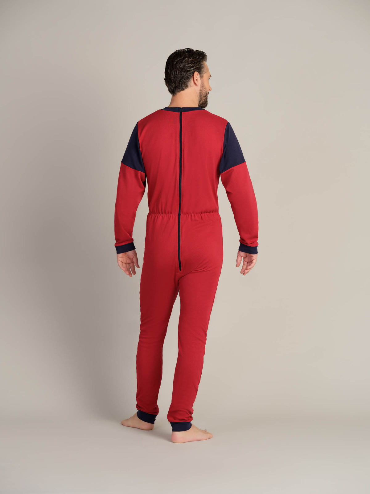 Hel drakt uten føtter, trikot, med glidelås bak (1010)