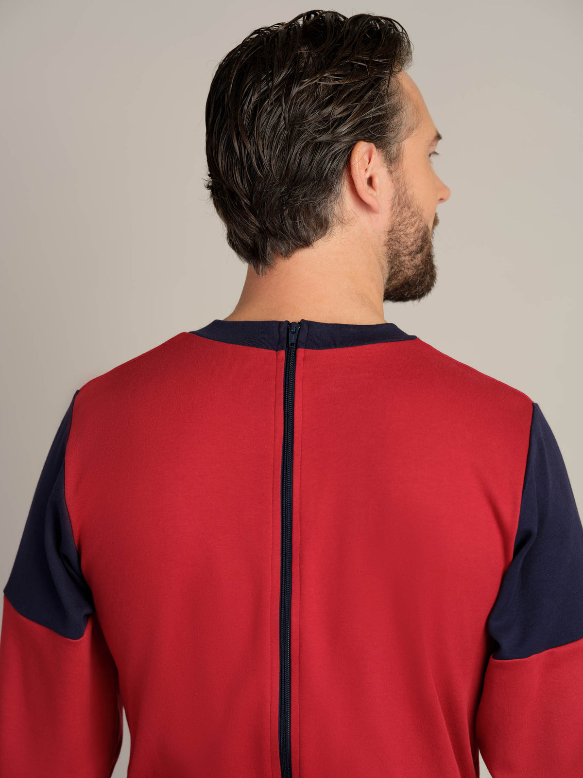 Hel drakt uten føtter, trikot, med glidelås bak (1010)