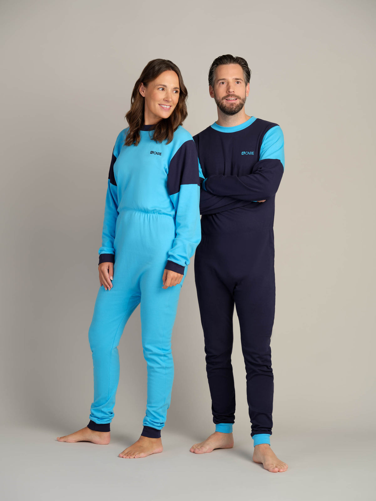 Hel drakt uten føtter, trikot, med glidelås bak (1010)