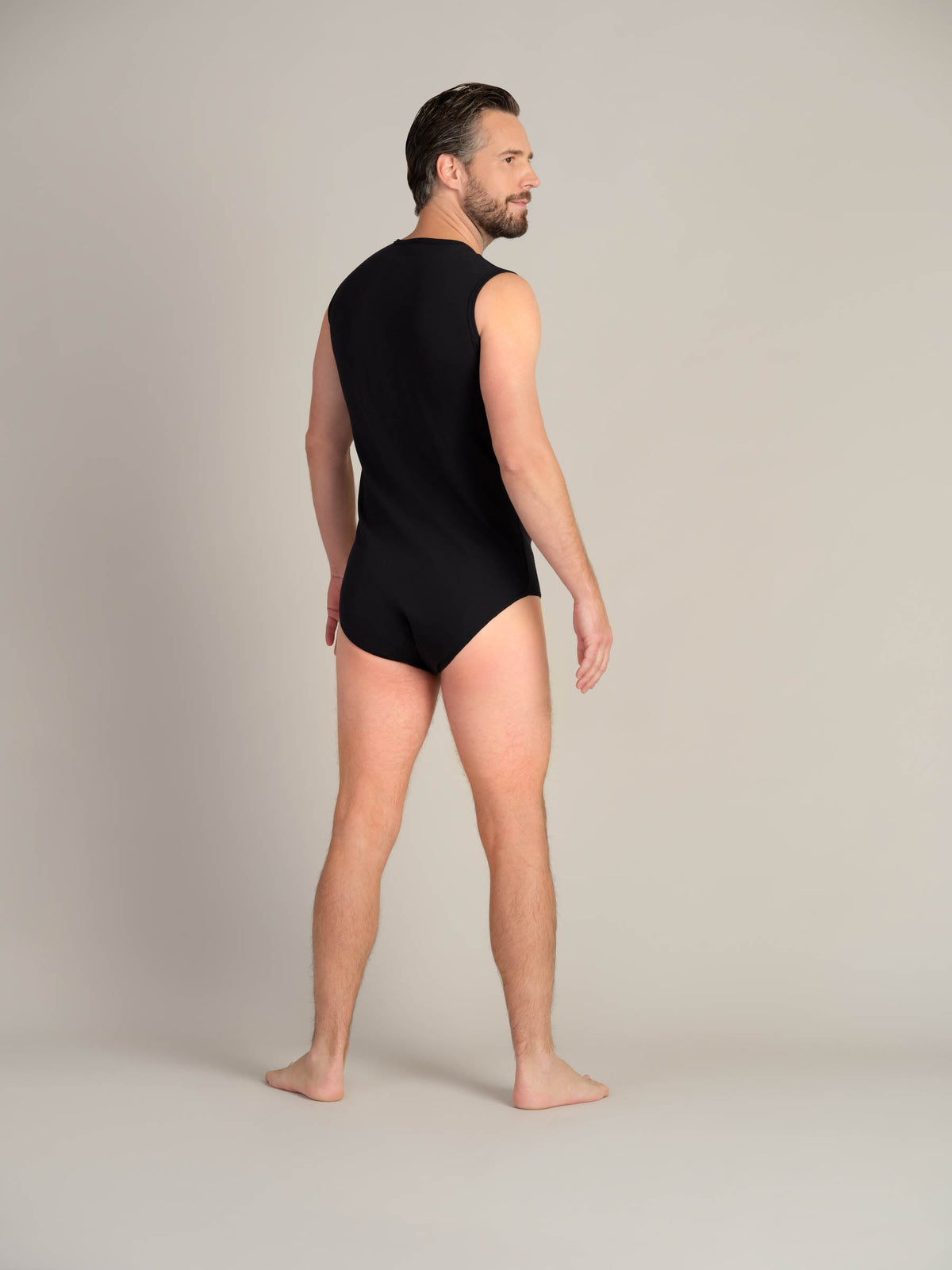 Bodysuit med trykknapper i skrittet (2010)