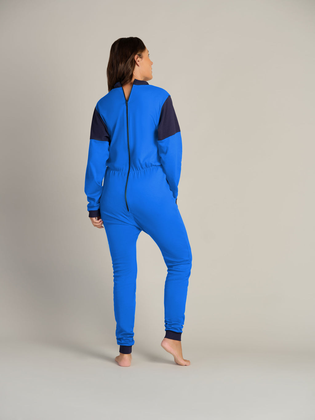 Hel drakt uten føtter, trikot, med glidelås bak (1010)