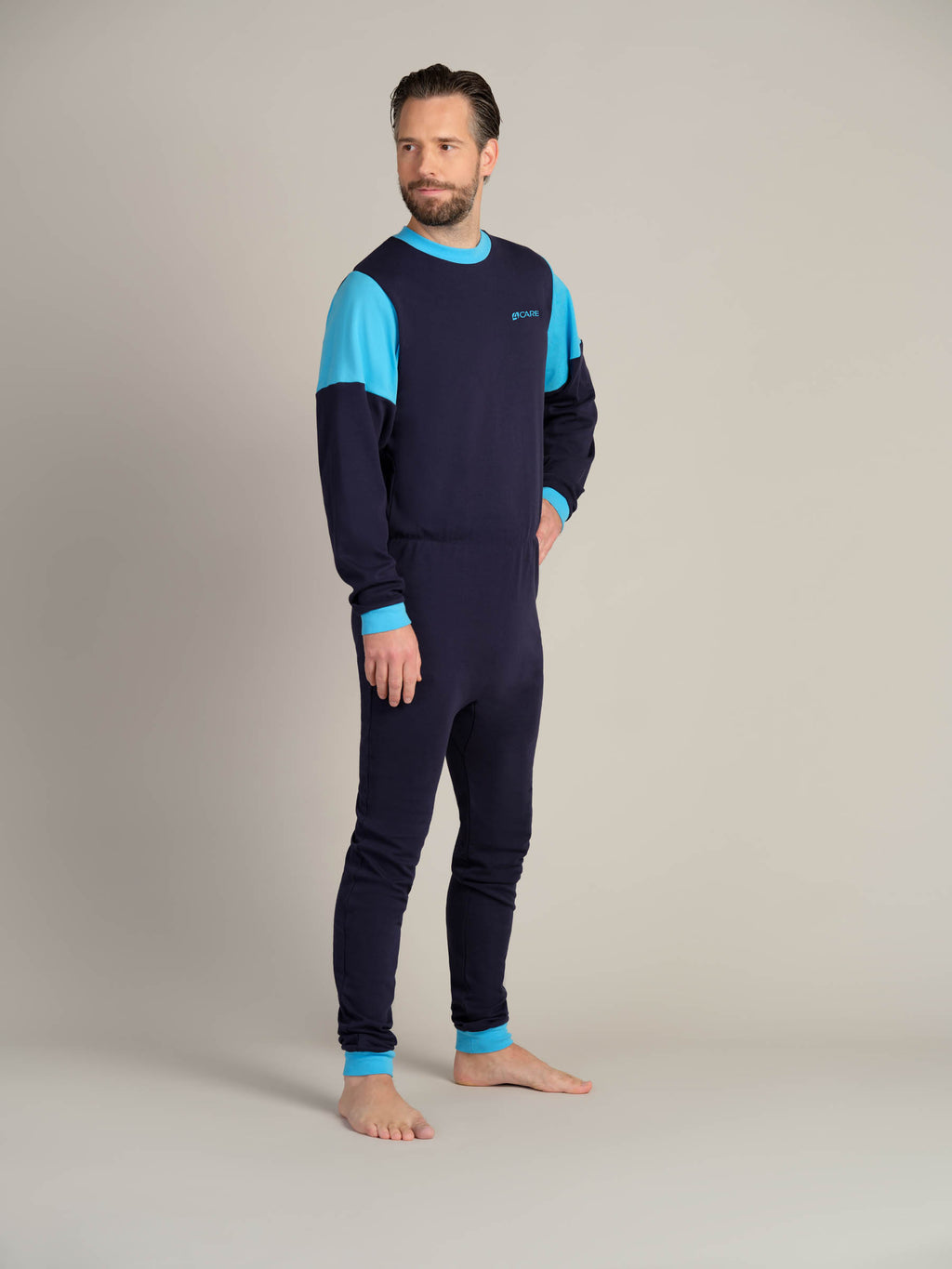 Hel drakt uten føtter, trikot, med glidelås bak (1010)