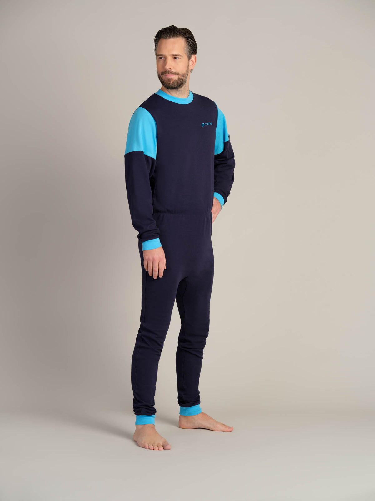 Hel drakt uten føtter, trikot, med glidelås bak (1010)