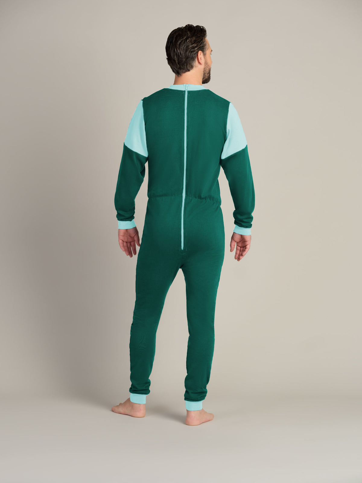 Hel drakt uten føtter, trikot, med glidelås bak (1010)