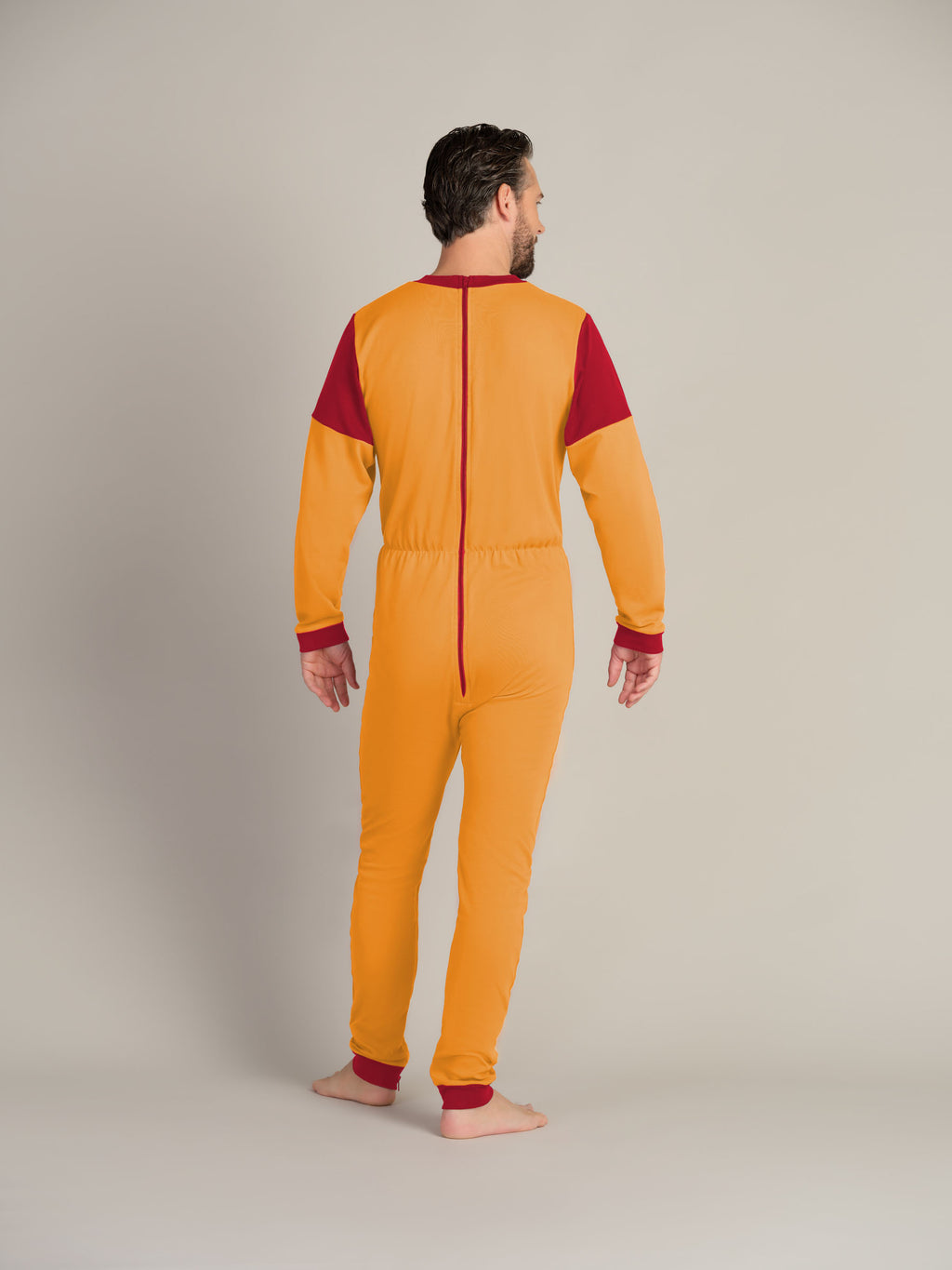 Hel drakt uten føtter, trikot, med glidelås bak og i skrittet (1011)