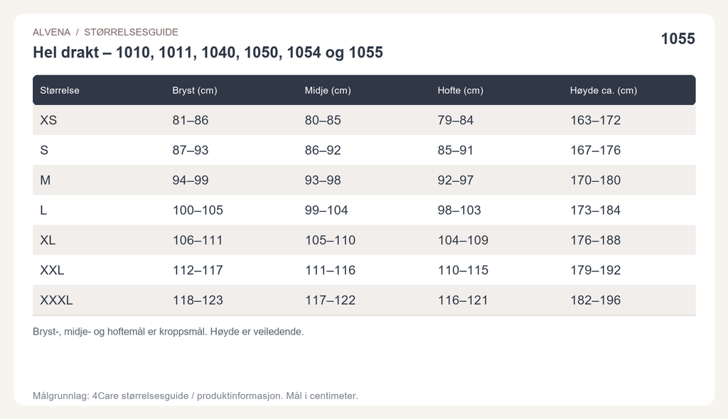 Herrevariant: kortermet og kortbent hel drakt med mønster og glidelås bak (1055)